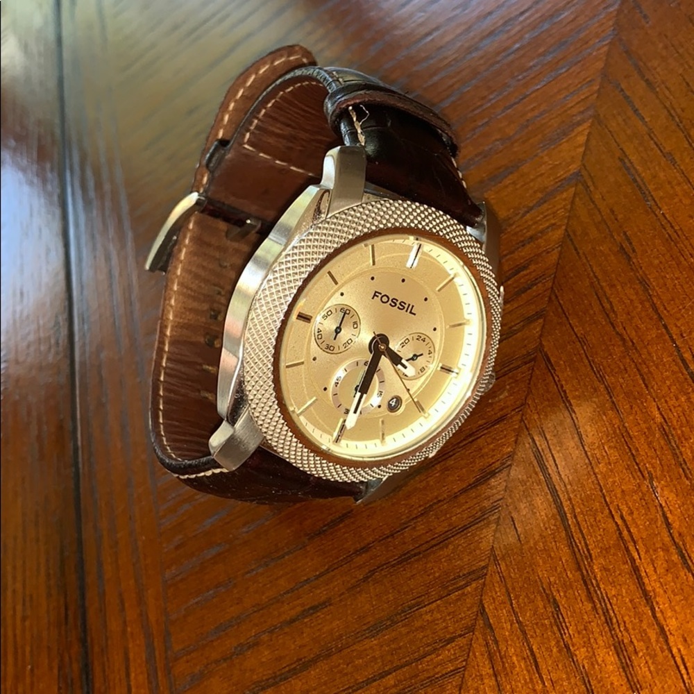 FOSSIL Grant Chronograph Brown Leather Watch
